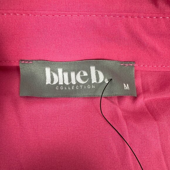 Blue B. Collection Hot Pink Sequin Cowboy Boot Print Button-Down Shirt Size M - Picture 3 of 8